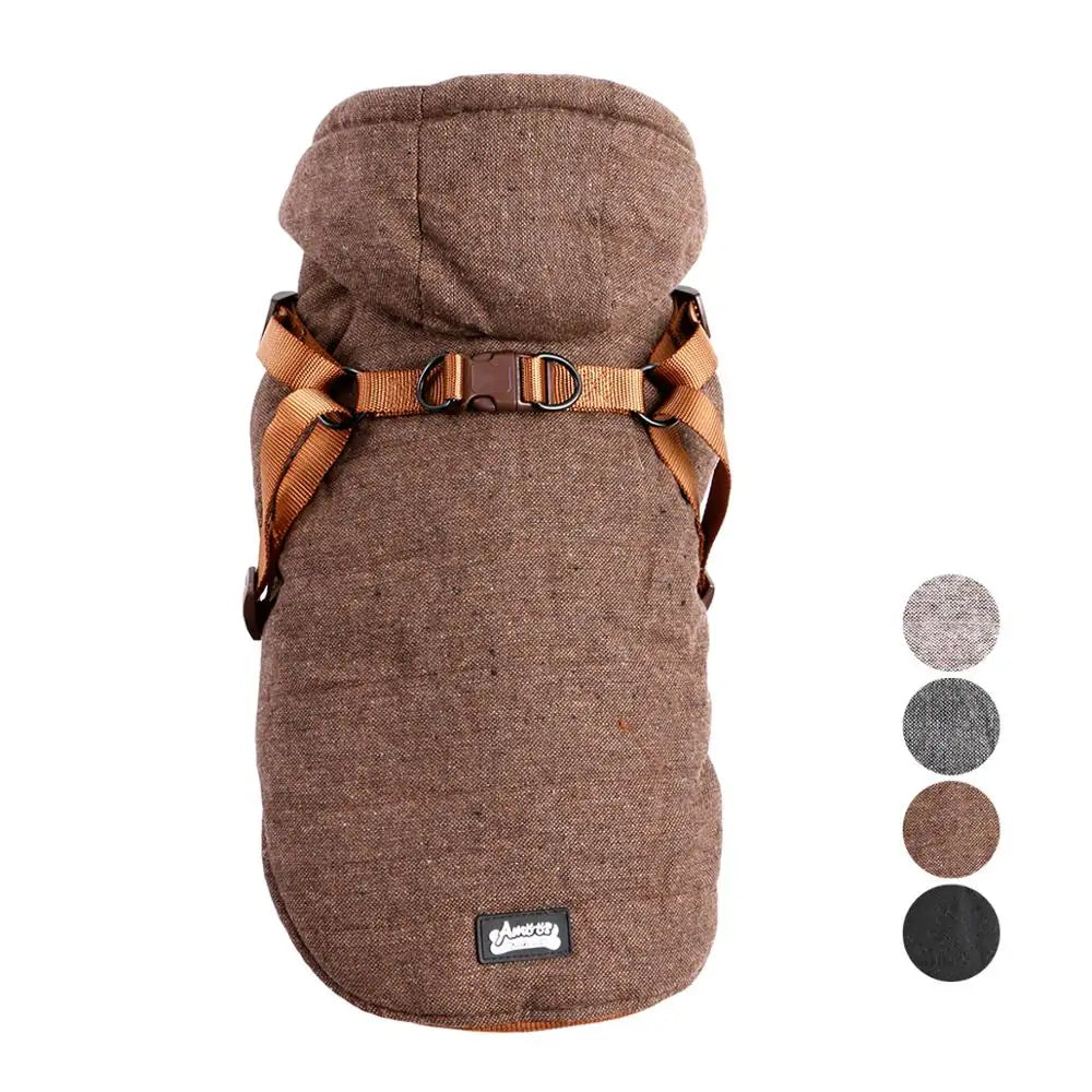 Fleece Padded Dog Harness Coat